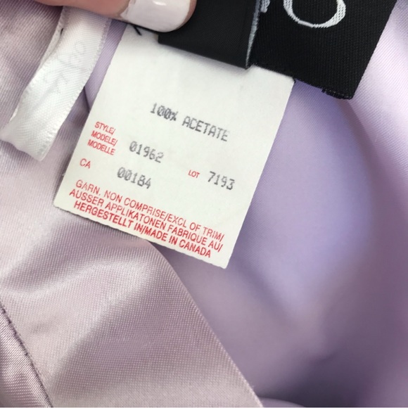 💕HOST PICK💕ALAGO | Lilac Purple Satin A-Line Maxi Formal Occasion Skirt Sz 10 - Picture 10 of 17